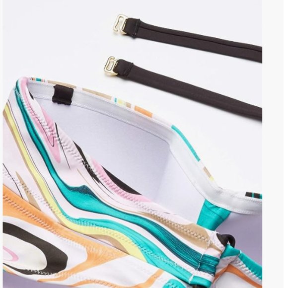 Trina Turk Women's Standard Twist Bandeau Bra Bikini Top - Picture 3 of 4